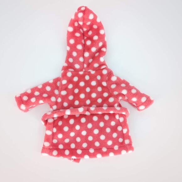 Our Generation OG by Battat Salmon Pink Polka Dot Bathrobe for 18" Dolls -GUC - Picture 7 of 12